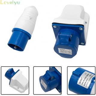 ⭐ Hot Sale ⭐Industrial Waterproof Socket + Plug 16 Amp 16A 3 Pin 4.9 X 2 X 2 Inches Camper