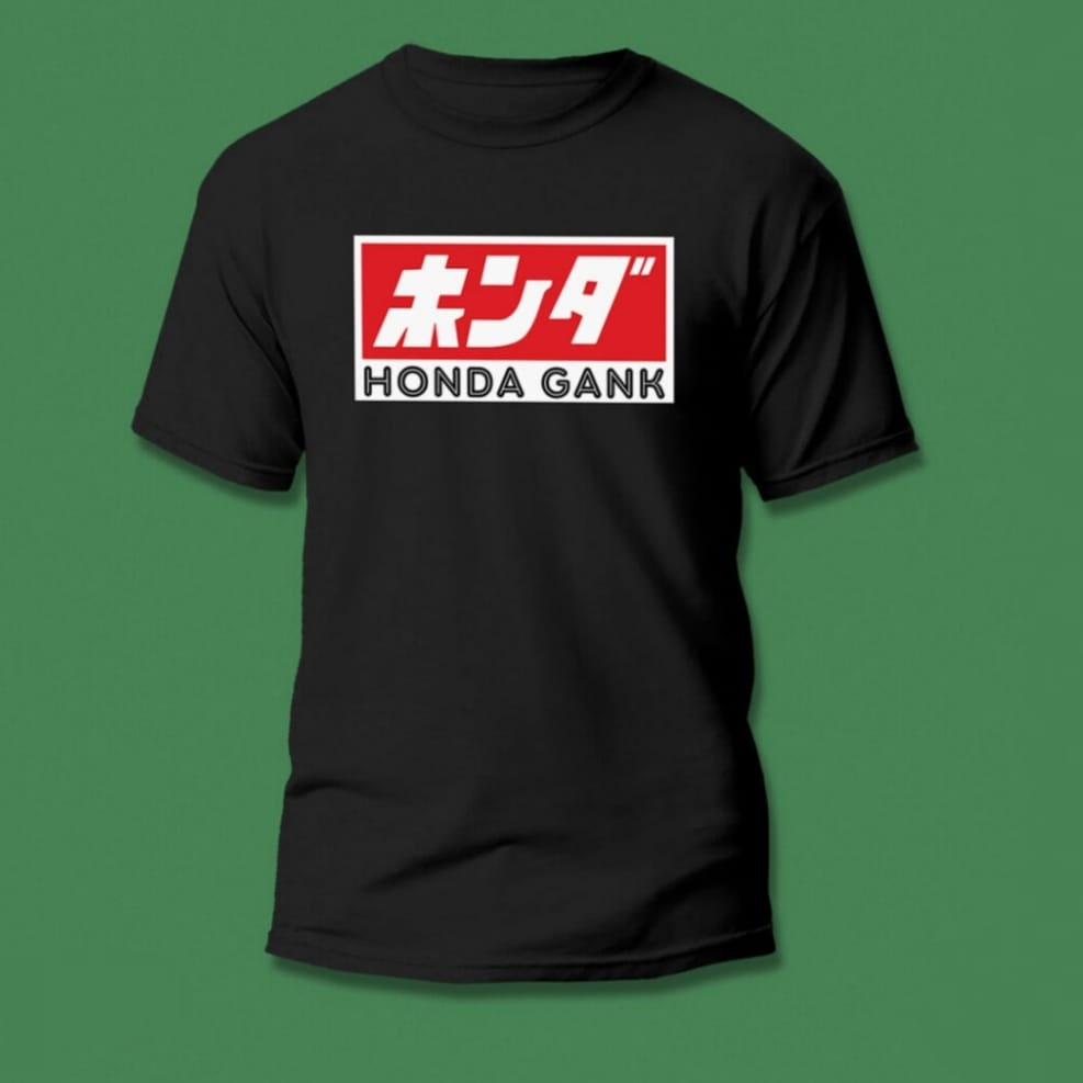 H0NDA GANK MOTORCYCLE TSHIRT เสื้อยืด SUNMORI