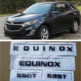 Chevrolet EQUINOX Black Letter Label Rear AWD 550T Displacement Label Silver Sticker