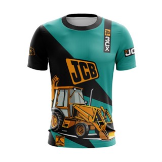 เสื้อกีฬาแขนสั้น ลายทีม jcb new 3cx jersey baju jcb 3cx backhoe saiz XS-3XL