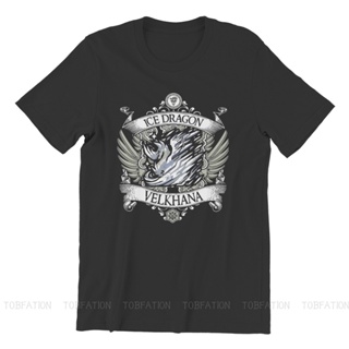 นักล่ามอนสเตอร์  Monster Hunter Game VELKHANA Tshirt Classic Alternative Mens Clothing Tops Loose Cotton Crewneck _01