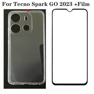 ใหม่ พร้อมส่ง เคสป้องกันกล้อง พร้อมฟิล์มกระจกนิรภัย สําหรับ Tecno Spark Go 2023 2023