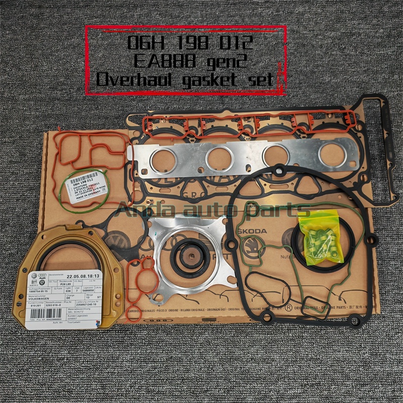 ชุดปะเก็น Volkswagen Overhaul 06H198012  ชุดปะเก็นซีลเครื่องยนต์ Ea888gen2 EA888 Golf MK6 Passat Jet