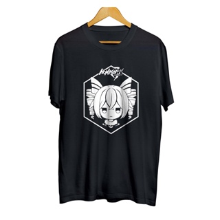 เสื้อยืดผ้าฝ้าย 100% พิมพ์ลายเกม BRONYA CHIBI ICON - HONKAI IMPACT ยุค 30 สไตล์ญี่ปุ่น_04