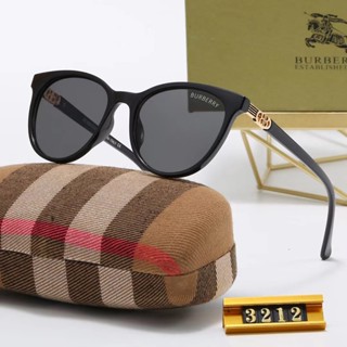 BURBERRY แว่นตากันแดด ทรงกลม สไตล์วินเทจ แฟชั่นใหม่ สําหรับผู้หญิง และผู้ชาย 2023 3212