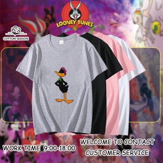 เสื้อเชิ้ต Looney Tunes Sylvester the Cat เสื้อคนอ้วน เสื้อยืดผู้หญิง น่ารัก เสื้อยืดไม่ต้องรีด เสื้อยืดผู้ชาย