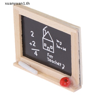 Xuan โมเดลชอล์กบอร์ด ขนาดเล็ก 1:12 DIY อุปกรณ์เสริม สําหรับตกแต่งบ้านตุ๊กตา 1 ชิ้น
 Th