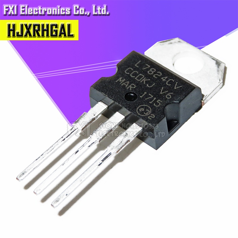 10PCS L7824CV L7824 TO-220 TO220 7824 LM7824 MC782 ใหม่