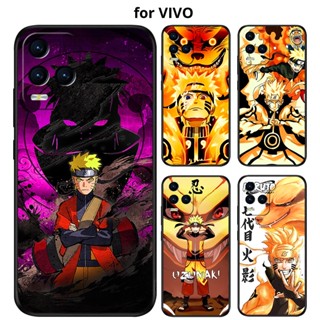 เคส VIVO Y02 Y16 Y02S Y20 Y20S Y20T Y12A Y12S Y20SG Y01 Y15A Y15S Y20I Y21S Y3S T1 T1x Y33T Y21T 5G Y33s Y21 2020 Y12 Y15 Y17 Y19 Y11 Y11D Y12i โทรศัพท์มือถือ ผิวด้าน ลายการ์ตูนนารูโตะ เก้าหาง สําหรับ