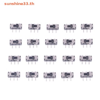 Thsun สวิตช์สไลด์ MSS-22D18 2P2T สูง 2 มม. DC 12V 20 ชิ้น TH