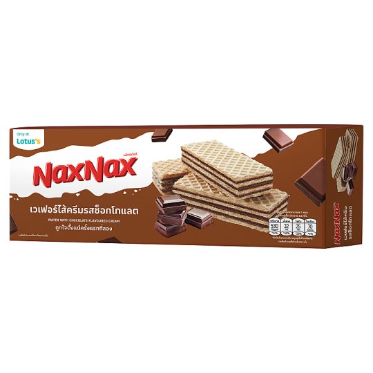 แน็คซ์แน็คซ์เวเฟอร์รสช็อกโกแลต CHOCOLATE 100ก.NAXNAX WAFERFLAVOURED 100 G.