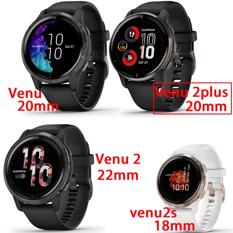 สายนาฬิกาข้อมือซิลิโคน สําหรับ Garmin Venu 2 Plus 43 มม. 45 มม.