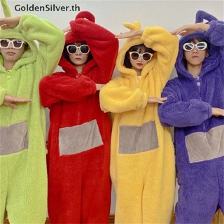 Goldensilver ชุดนอนจั๊มสูท คอสเพลย์สัตว์เทเลทับบี้ Disi Onesies Lala สําหรับผู้ใหญ่ ทุกเพศ TH