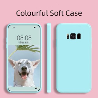 เคสโทรศัพท์ ซิลิโคนนิ่ม กันกระแทก สีชมพู สําหรับ Samsung Galaxy S9 Plus S9 S8 Plus S8