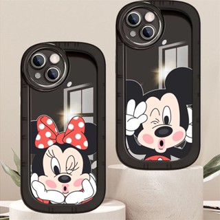 เคสโทรศัพท์มือถือ ลายการ์ตูนมิกกี้ มินนี่ ตาโต สําหรับ IPhone 14 13 12 11 Promax 14Plus Mini X XS XR XSMAX 6 6s 5 5S 6plus 6splus 7 8 SE2020 7plus 8Plus