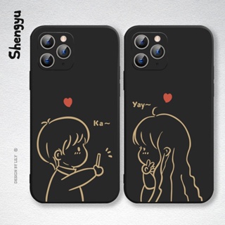 เคสโทรศัพท์มือถือ TPU นิ่ม ทรงสี่เหลี่ยม ลายรูปภาพคู่รัก สําหรับ Realme C35 C31 C25 C25S C21 C21Y C20 C17 C15 C12 C11 C3 C2 C1 2020 2021