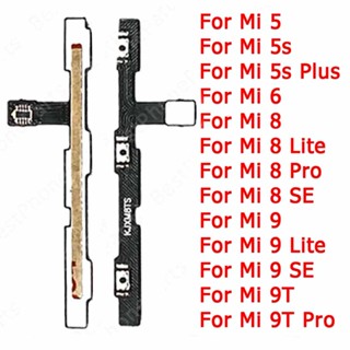 For Xiaomi Mi 8 SE 9 Lite 9T Pro 5 5S Plus 6 Play Switch Key New Repair Mi8 Mi9 Mi6 Mi5 Side Button Original Power On Off Mute Spare Parts Volume Replacement Flex Cable