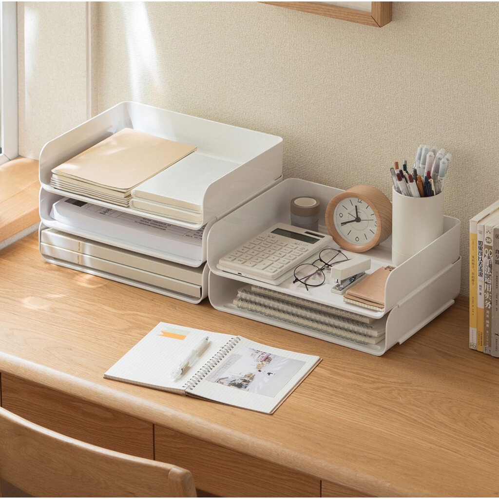 Omocha - (1 ถาด) Document sheet layer box ถาดเอกสาร อุปกรณ์จัดเก็บเอกสาร