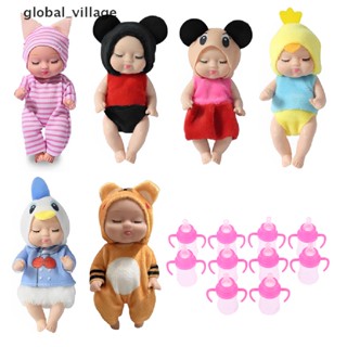 [global_village] ของเล่นเด็ก ตุ๊กตาสัตว์จําลอง ขนาดเล็ก 11 ซม.