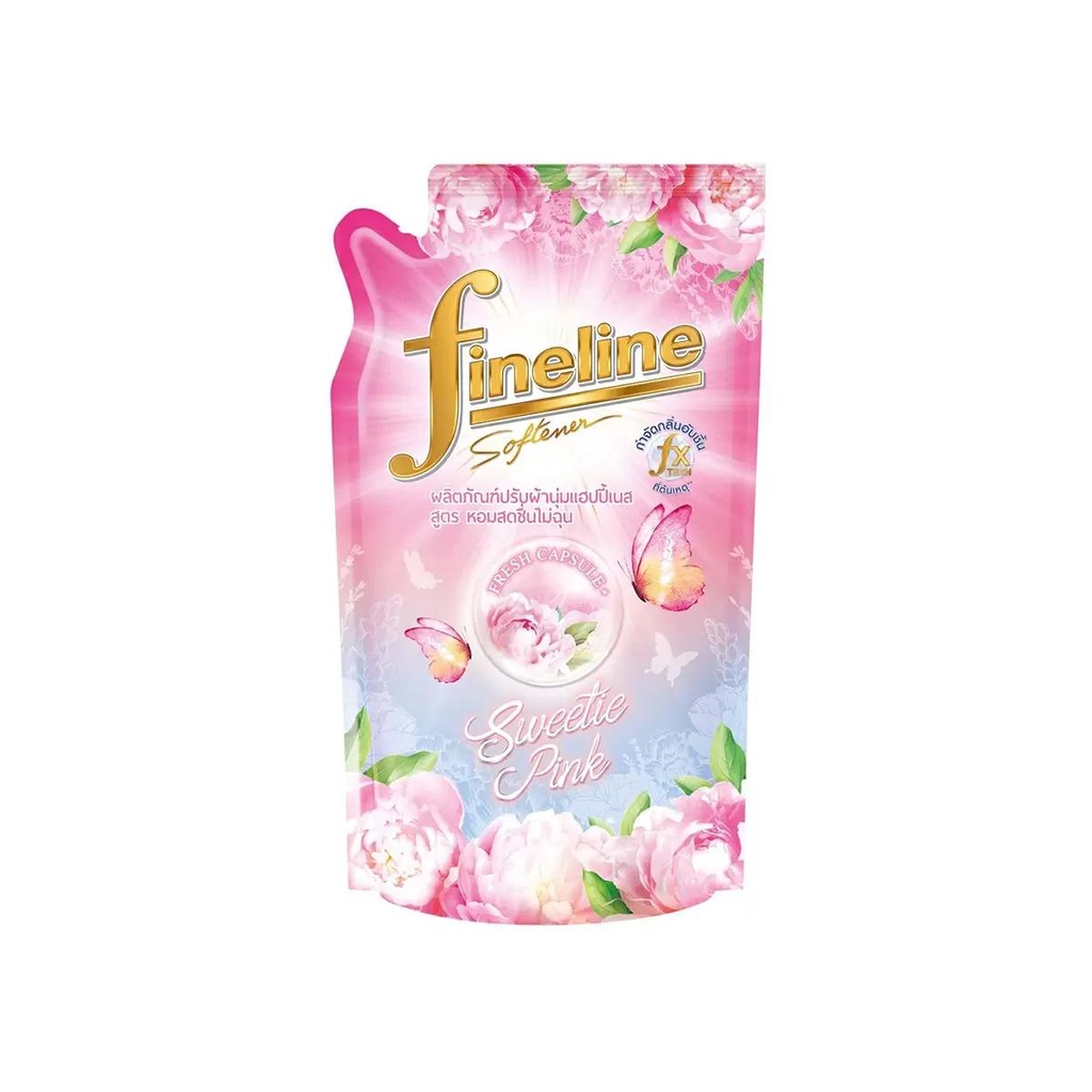HOMEHAP FINELINE น้ำยาปรับผ้านุ่ม สูตร Happiness 500 มล. สีชมพู น้ำยาปรับผ้านุ่ม