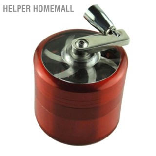 Helper HomeMall มินิ 40 มม. เครื่องบดมือหมุน 4 ชั้นโลหะโลหะผสมสังกะสีเครื่องบดเครื่องเทศพร้อมที่จับ