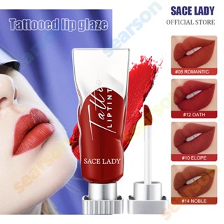 Sace Lady 4สี Liquid ลิปสติก Matte Waterproof Tattoo Liptint แต่งหน้า Long Lasting Make Up High Pigment ลิปสติก Lip Tint เครื่องสำอาง【Searson】