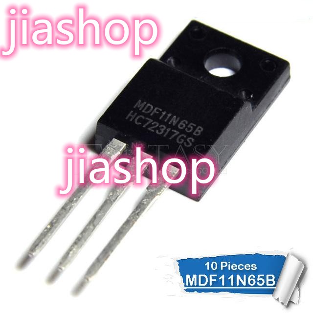10 ชิ้น MDF11N65B TO-220F MDF11N65 TO-220 MDF11N65BTH TO220F 11N65B 650V 11A ใหม่เดิมลดราคา jiashop