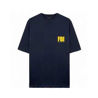 Balenciaga Summer New Style FBI Fractured Distressed Printed Frayed Short-Sleeved T-Shirt Yuanbiao Couple P4SN_05