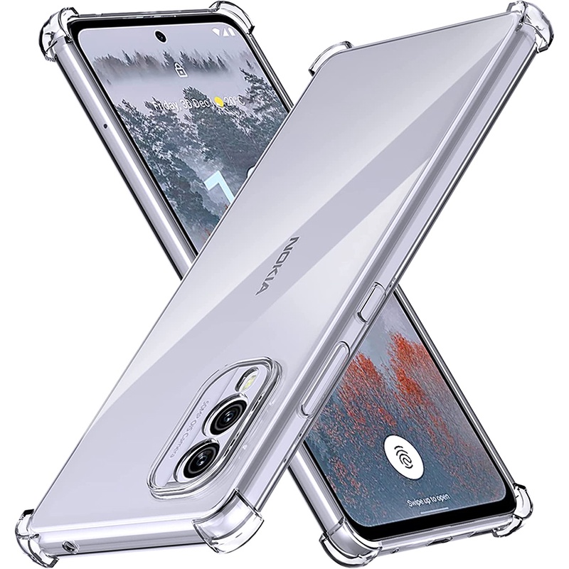 สําหรับ Nokia X30 X20 X10 X100 XR20 XR21 กันกระแทก คริสตัลใส ฝาหลัง TPU นิ่ม เคส