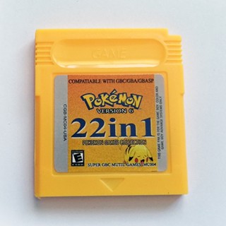 การ์ดหน่วยความจําเกมคอนโซล 22 In 1 สําหรับ Pokemon NDSL GB GBC GBM GBA