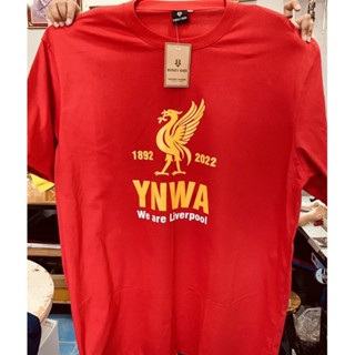 เสื้อยืดสีแดง เสื้อยืด We are Liverpool 2022 #งานสกรีนมือ Cotton 100% แนวสตรีท