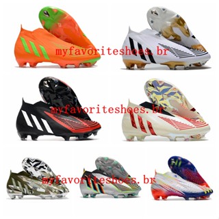 รองเท้าฟุตบอล 2023 Predator World Cup 2022 Edge+ FG Cleats รองเท้าฟุตบอล ไซซ์ 39-45 สีดํา สีขาว สําหรับผู้ชาย futbol012