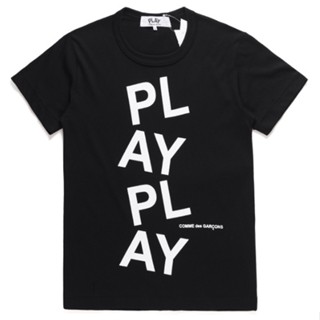 ใหม่ play comme des garcons CDG เสื้อยืดแขนสั้นลําลอง ผ้าฝ้ายแท้ ลายพราง สําหรับผู้ชาย ผู้หญิง