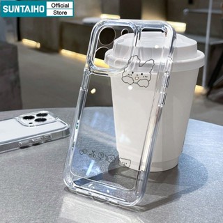 Suntaiho เคสโทรศัพท์มือถือแบบนิ่ม ใส กันกระแทก ลายกระต่าย แล…