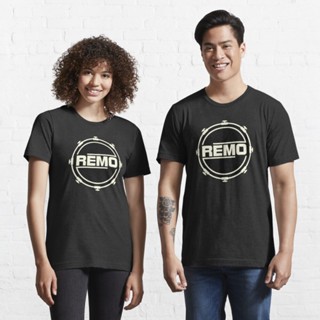 เสื้อเชิ้ตแขนสั้น เสื้อไม่ต้องรีด เสื้อยืดแขนสั้น แขนสั้น Remo in drum Essential T-Shirt 821723086961860658