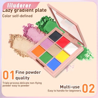 9 Cloros Nail Art Gradient Powder Set Solid Magic Mirror Powder Shell Powder ยาทาเล็บเล็บ Sequins เล็บ Glitter Magic Fine HO