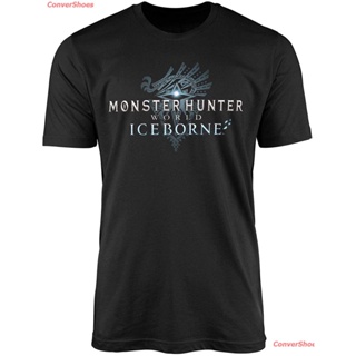 เสื้อยืดลำลอง Monster Hunter Iceborne World Logo T-Shirt Popular T-shirts_03