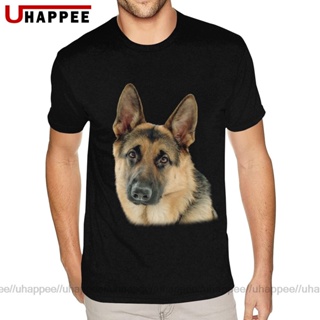 Yellow 3D I Love German Shepherd Dog Face T-Shirt Men Custom Short Sleeve Heavy Cotton O Neck T-Shirt_02