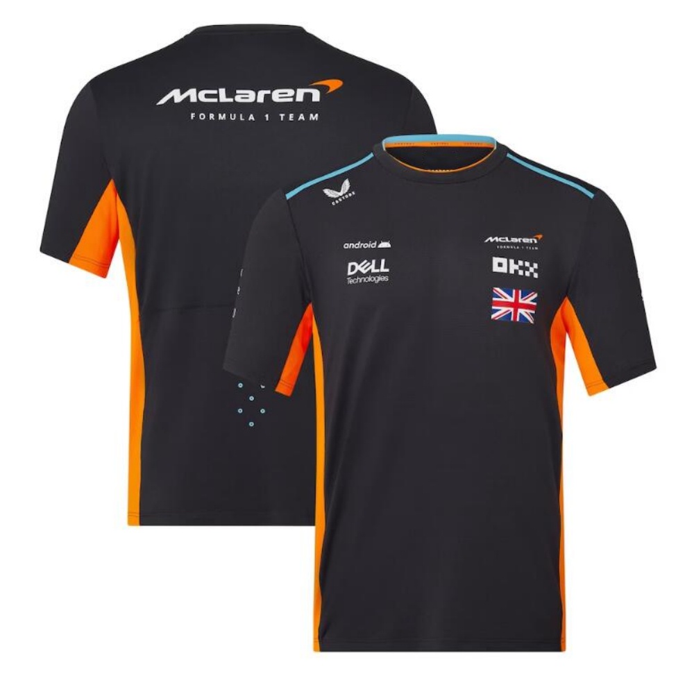 Mclaren F1 2023 ใหม ่ ชุดทีมเสื ้ อยืดผู ้ ชาย Custom Racing Jersey