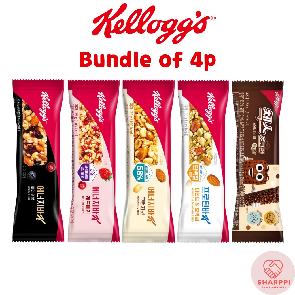 [ขนมเกาหลี] Kelloggs Energy Bar 4P Collection