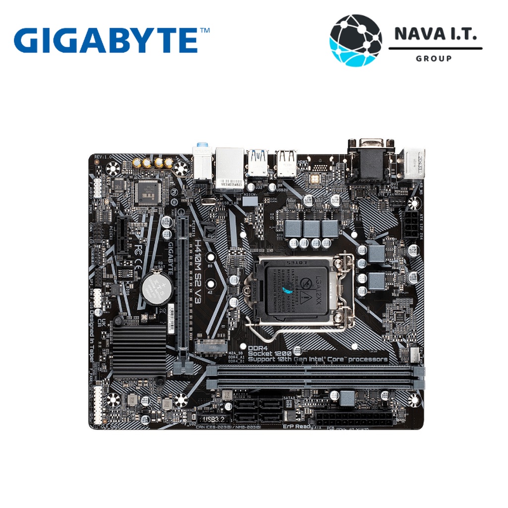 (กรุงเทพฯ ด่วน 1 ชั่วโมง) GIGABYTE H410M S2 V3 REV.1.3 MAINBOARD INTEL LGA1200 Warranty 3 year #4