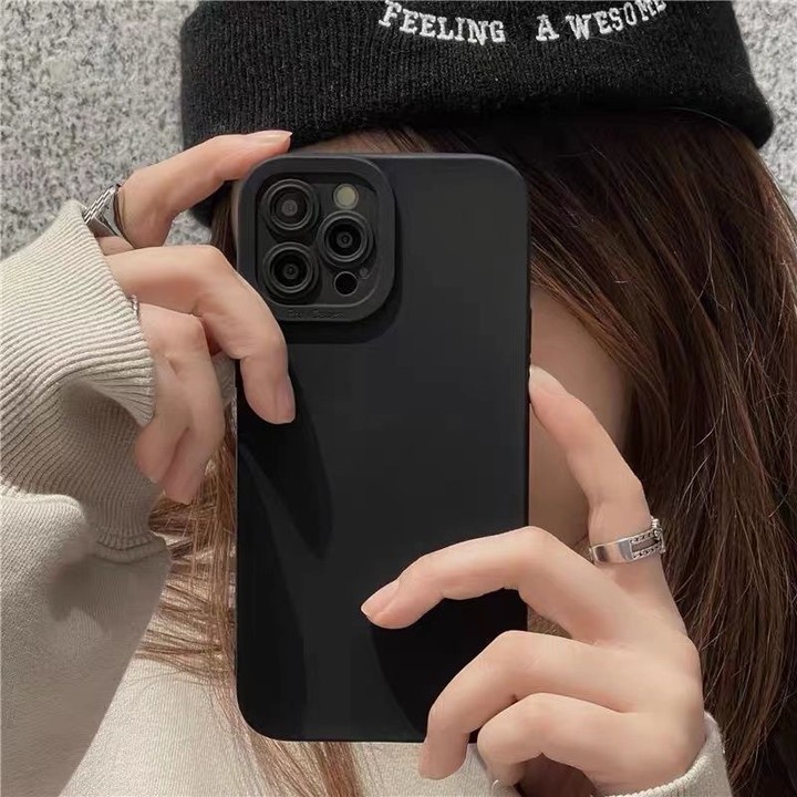 โลโก้เคสเข้ากันได้สำหรับ for iPhone 14 13 12 11 Pro Max XR X XS Max 7 8 Plus 11 Pro SE ตัวป้องกันกล้องซิลิโคนสี่เหลี่ยม
