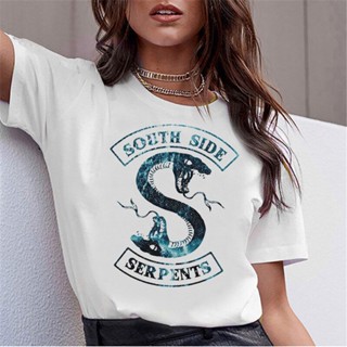 T Shirt Women Sumemr Riverdale T-shirt Snake Print Homme Streetwear Cool T-shirts 90s Ulzzang Harajuku Shirt_02