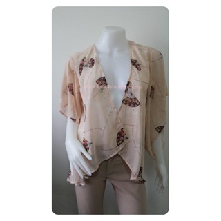 FF000599-เสื้อคลุมมือสอง สีโอรส XI forever 21 อก free-44 นิ้ว