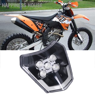 Happiness House รถจักรยานยนต์ LED ไฟหน้า 5LED ไฟสว่างกันน้ำปิดผนึกกันกระแทกสำหรับ EXC SXF MX Dirt Bike