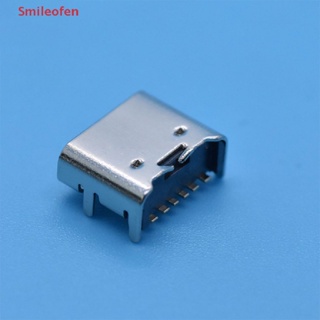 [Smileofen] ใหม่ ซ็อกเก็ตเชื่อมต่อ SMT Type C 6 Pin USB 3.1 Type-C ตัวเมีย 10 ชิ้น ต่อล็อต