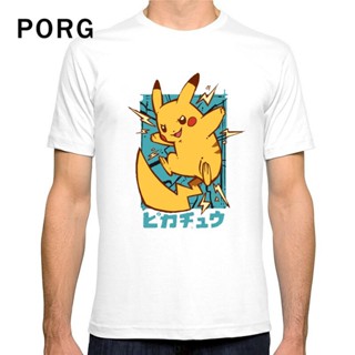 Pokemon Pikachu T Shirt Casual O-neck Tees Print Tshirt Harajuku Gothic Cotton Tops Modis T-Shirts Men TShirt_07