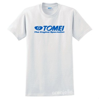 2023เสื้อยืดผ้าฝ้าย Yuanl5 [พร้อมส่ง] เสื้อยืดแขนสั้น พิมพ์ลาย Tomei The Engine Racing Specialist สีขาว พลัสไซซ์ ของขวัญ