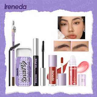 Ireneda ชุดเครื่องสําอาง ดินสอเขียนคิ้ว มาสคาร่า สบู่ ลิปทินท์ ลิปกลอส 5 ชิ้น