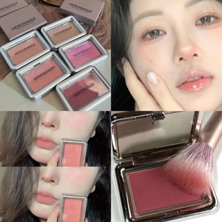 Herorange กล่องบลัชออน ทรงสี่เหลี่ยม ขนาดเล็ก สีโรสโกลด์ ใส กันน้ํา ติดทนนาน